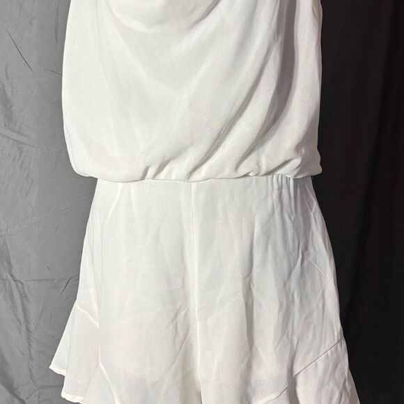 L New She + Sky Spaghetti Strap Cowl Neck Romper NWT Size Large - Picture 7 of 7